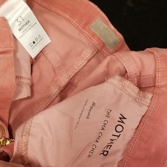💕MOTHER💕 Cha Cha Chew Corduroy Ruffle Pants Pink - Picture 14 of 14